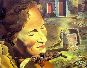 Dalí: Retrato de Gala con dos costillas de cordro en equilibrio sobre sus hombros (1933)
